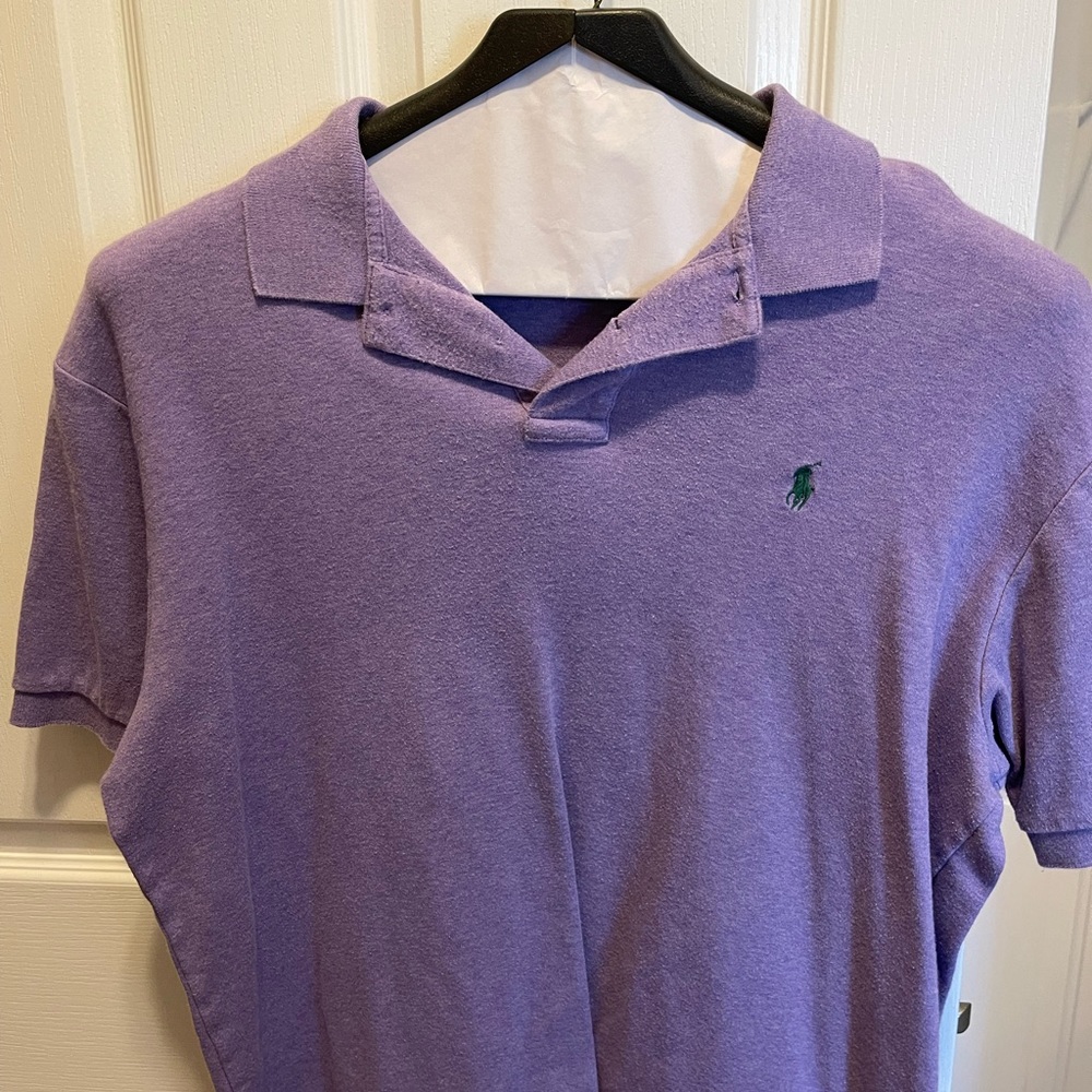 Polo by Ralph Lauren Purple Polo Shirt Classic Design
